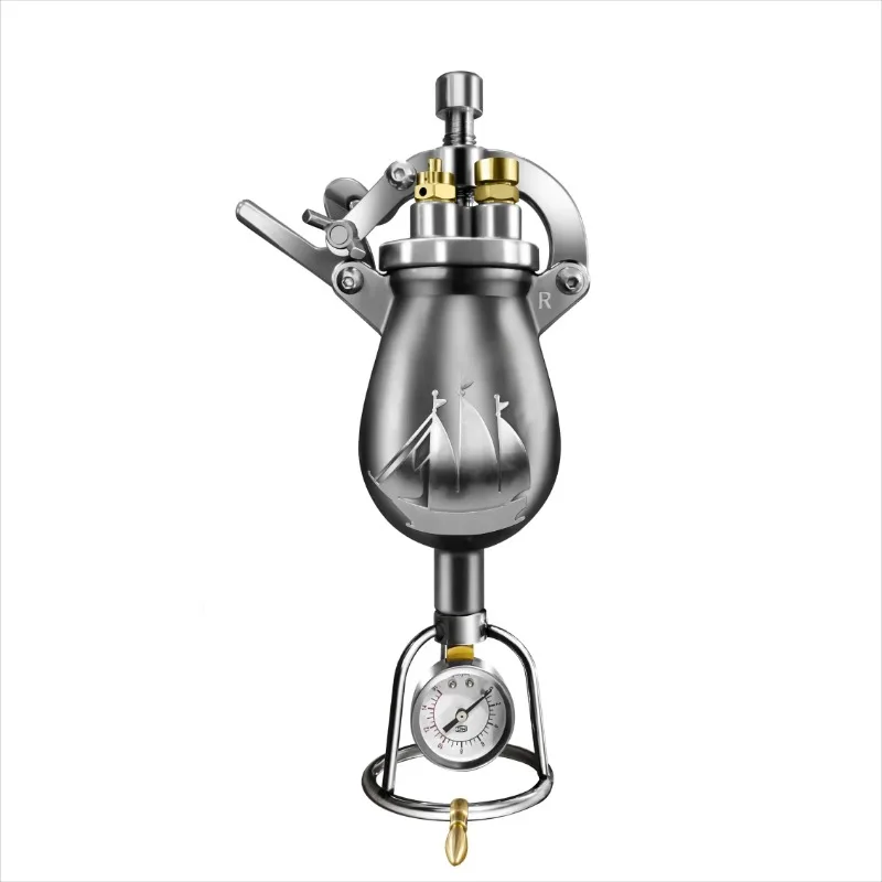 Popcorn Machine Home - Traditionele handslinger popcorn poppermachine | Open