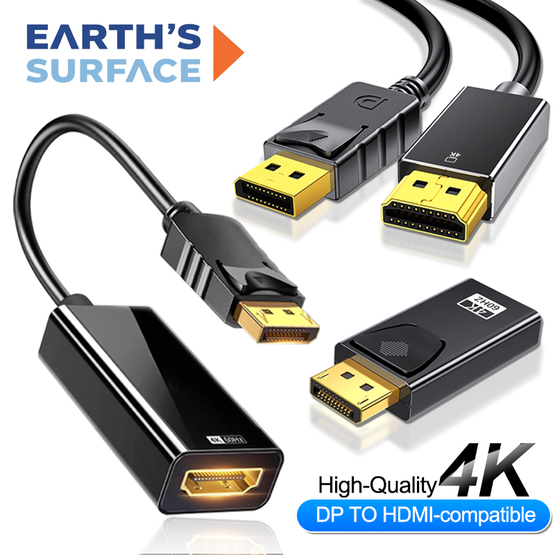 Home Cinema Projector - 4K DisplayPort naar HDMI-compatibele adapterconnector DP