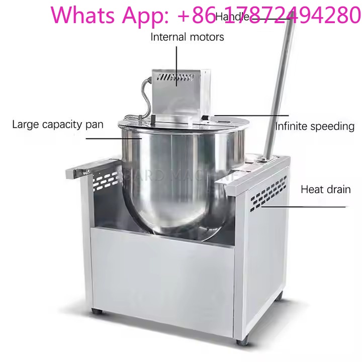 Popcorn Machine Home - Industriële popcornmachine van roestvrij staal, verticaal,