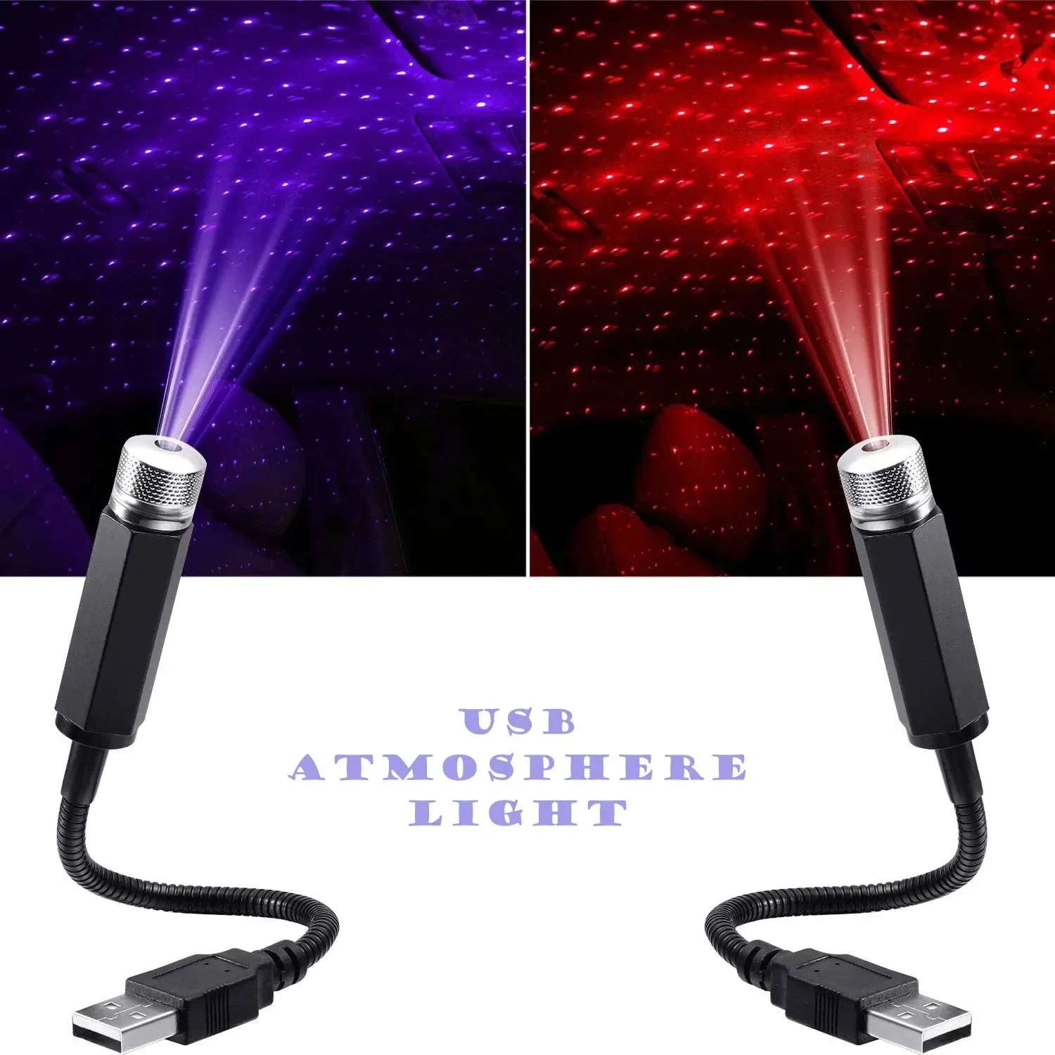 Home Cinema Projector - QXNY Mini Auto LED Sterrenhemel Nachtlampje