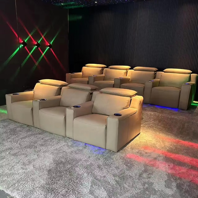 Moderne luxe bioscoopbank met  - Home Cinema High End recensie en prijs