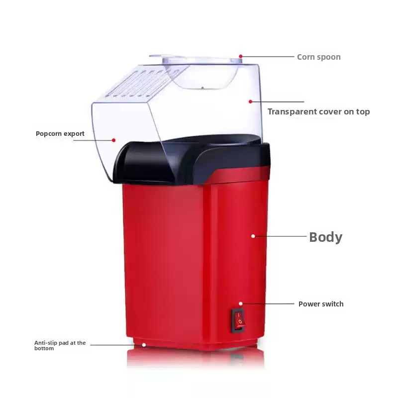 Olievrije lucht Maïs machine,  - Popcorn Machine Home recensie en prijs
