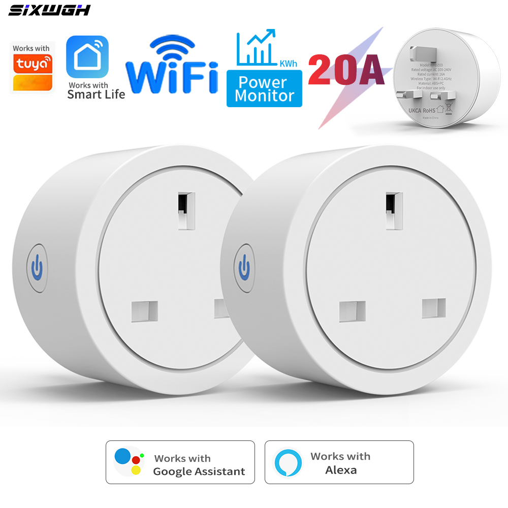 20A Tuya WiFi Smart UK-stekker - Home Cinema Alexa recensie en prijs