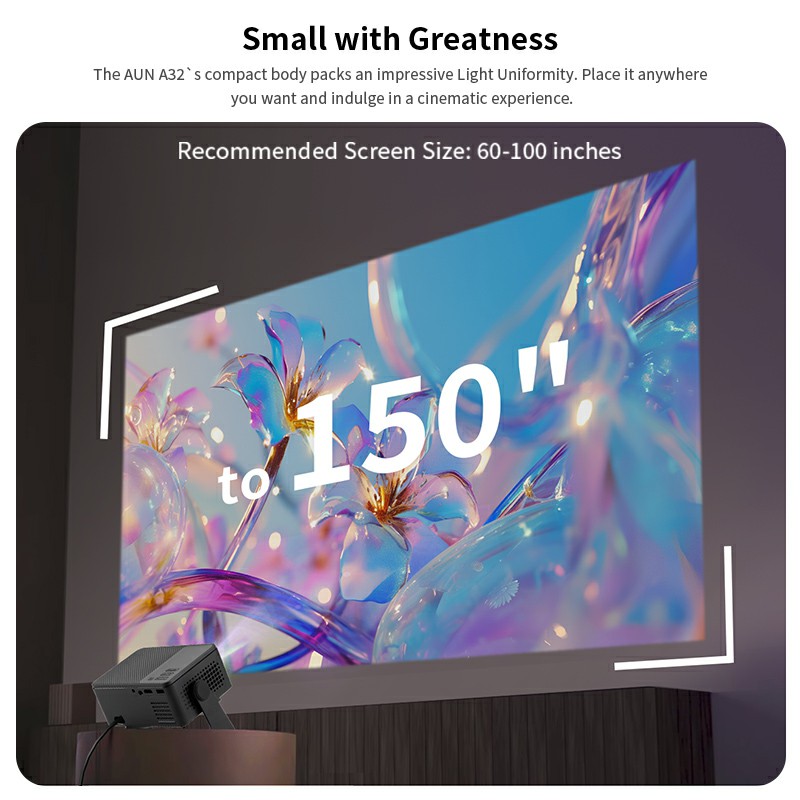 AUN A32 Pro Android 13 Project - Home Cinema Mini recensie en prijs