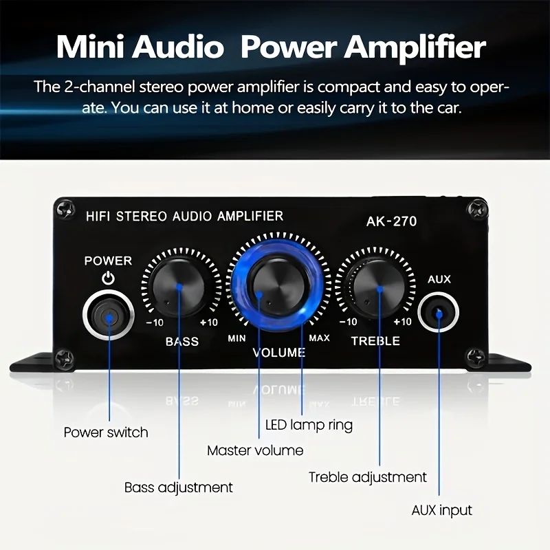 AK-270 400W Mini Eindversterke - Home Cinema Mini recensie en prijs