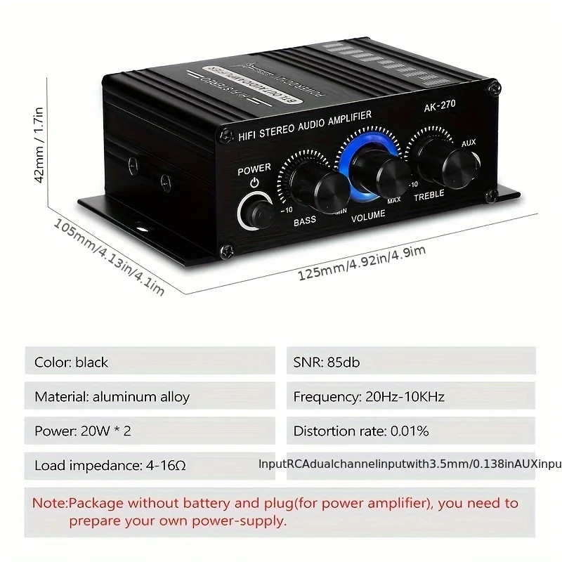 AK-270 400W Mini Eindversterke - Home Cinema Mini recensie en prijs